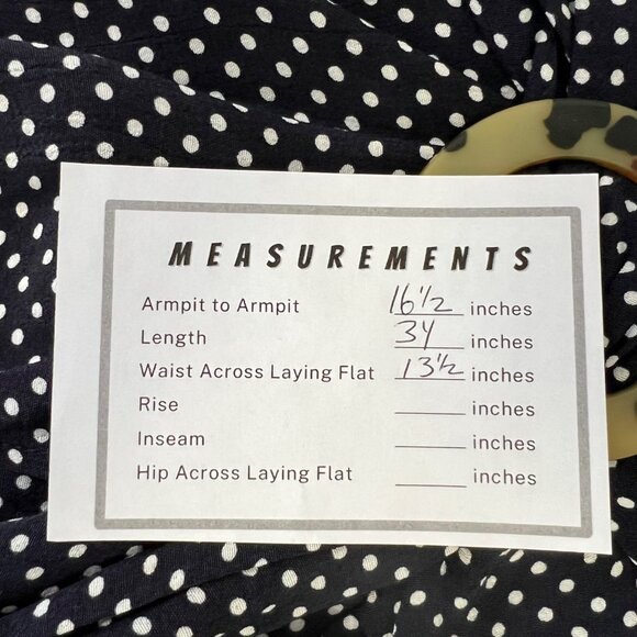 Topshop Womens Blue Polka Dot Long Sleeve Mini Dress Tortoise Ring size 2 - Picture 13 of 13